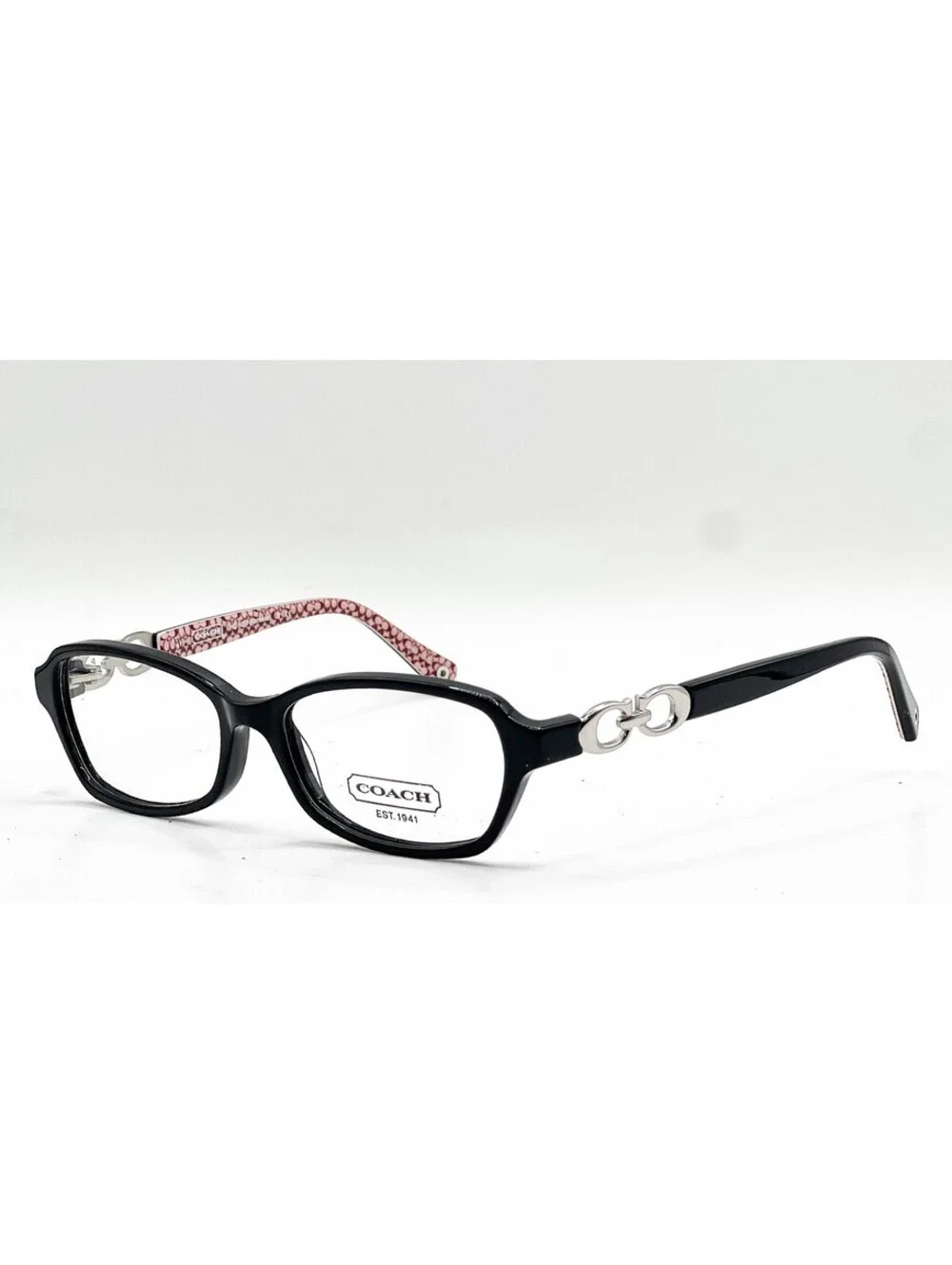 Coach Hc 6017 5034 Polished Black Authentic Eyeglasses 52-15-135
